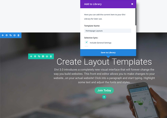 Crie e salve seus próprios layouts no editor