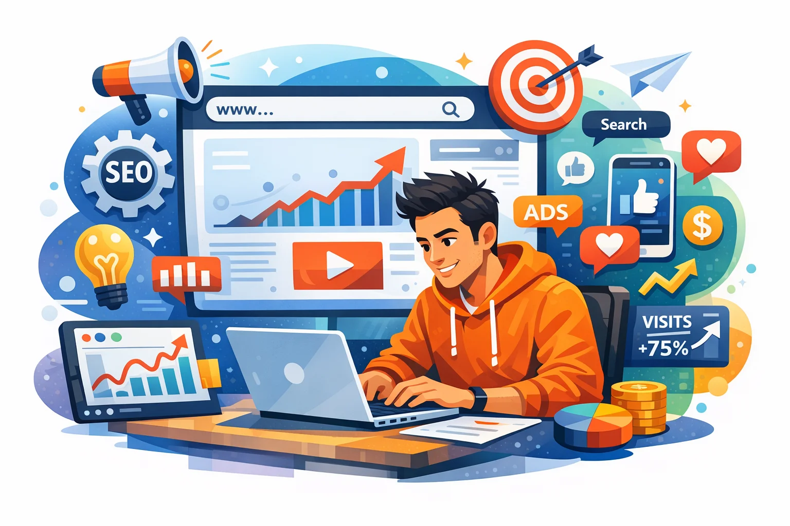 Guia Completo de Conteúdo Digital para Iniciantes em SEO
