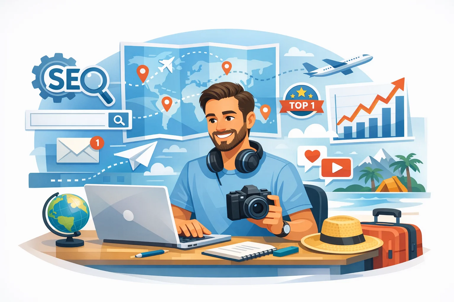 Estratégias de SEO para Blogs de Viagem