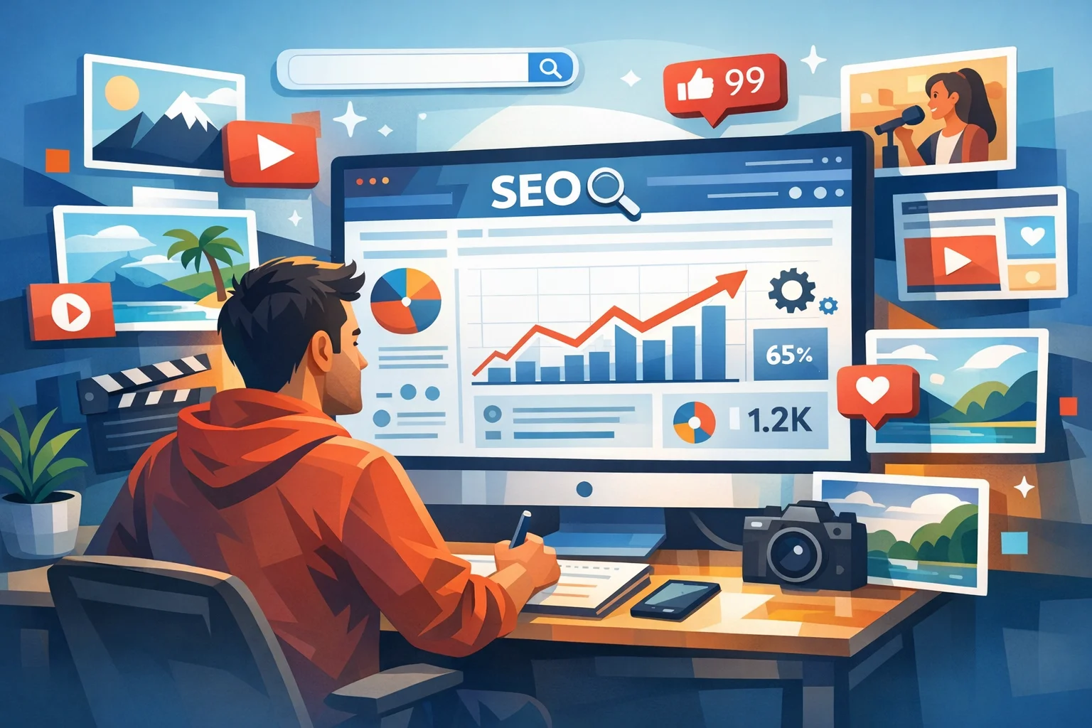 Estratégias de SEO para Conteúdo Sem Texto