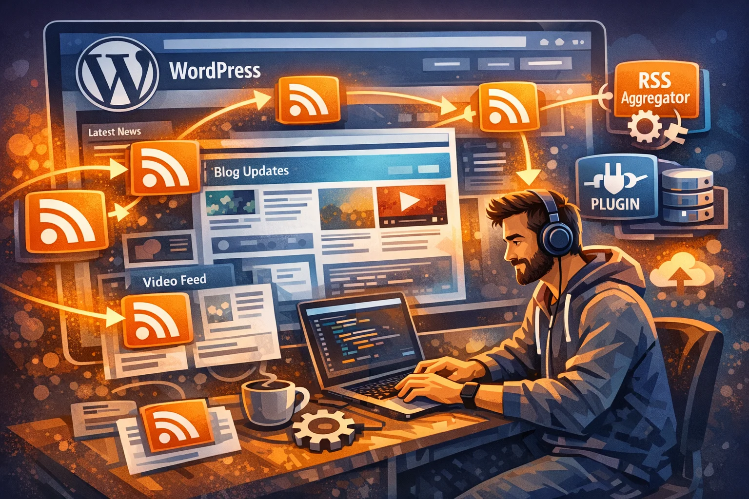 Como Exibir Múltiplos Feeds RSS no WordPress Facilmente