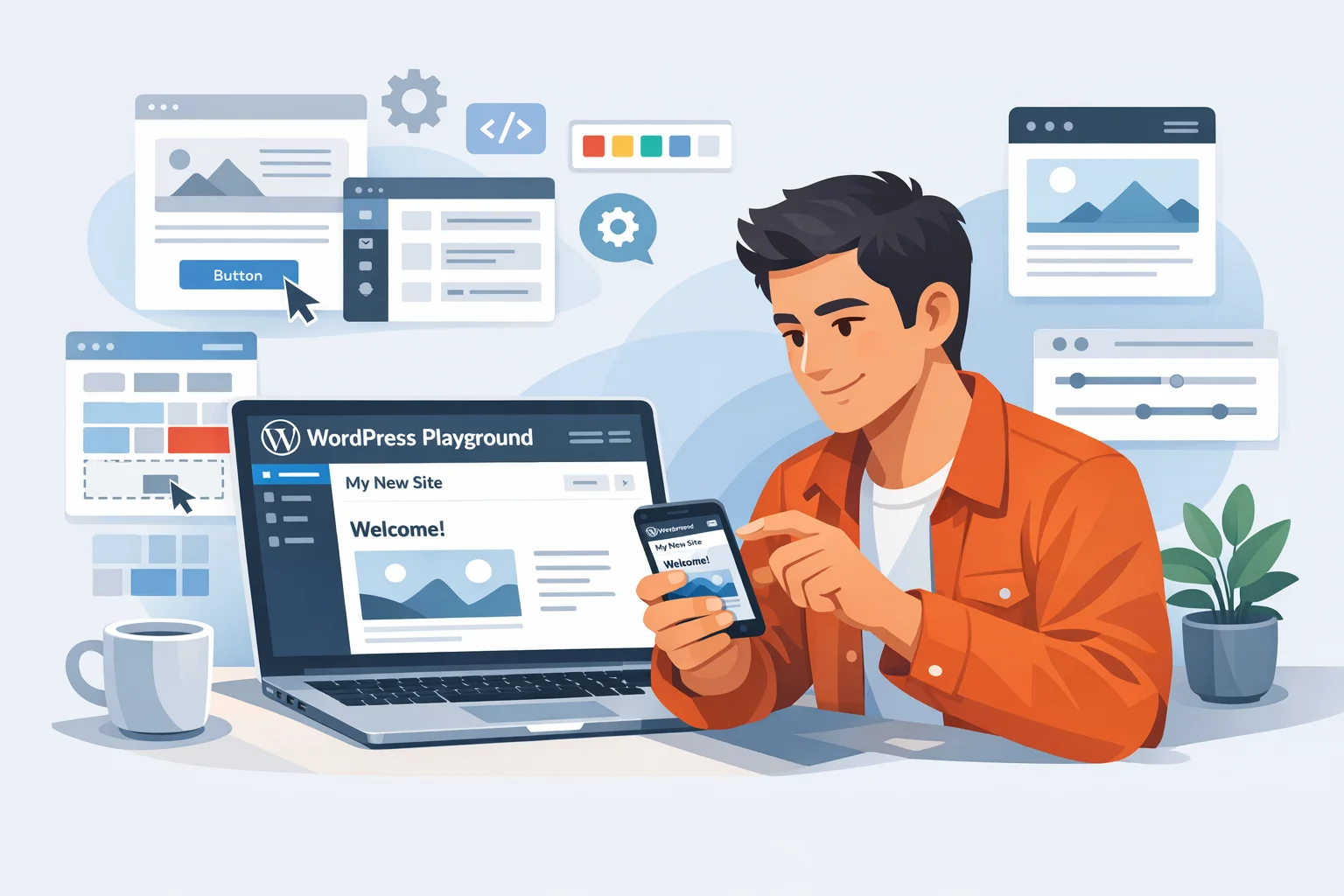 Testes de Interface do WordPress Playground