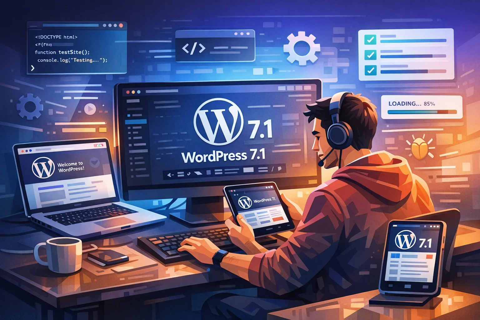 Testes de Software no WordPress 7.1