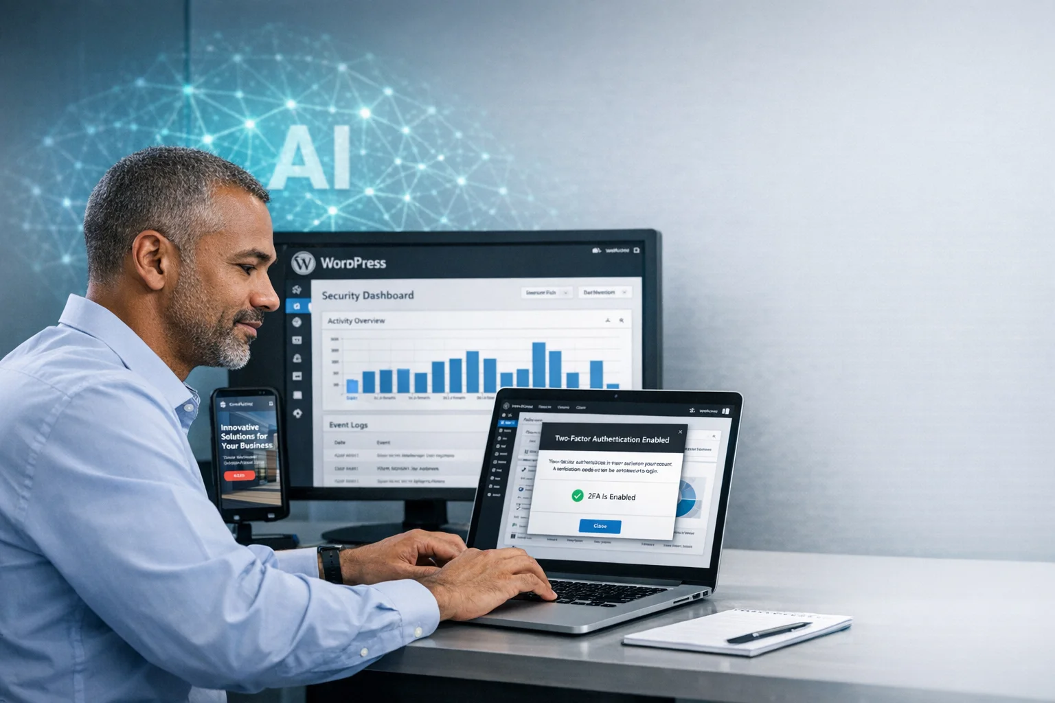 Segurança WordPress 2026 contra ameaças de inteligência artificial